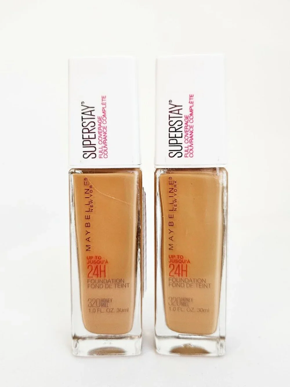 *Maybelline* Superstay Active Wear 24hr Foundation, 320 Honey - 2 Bottles!